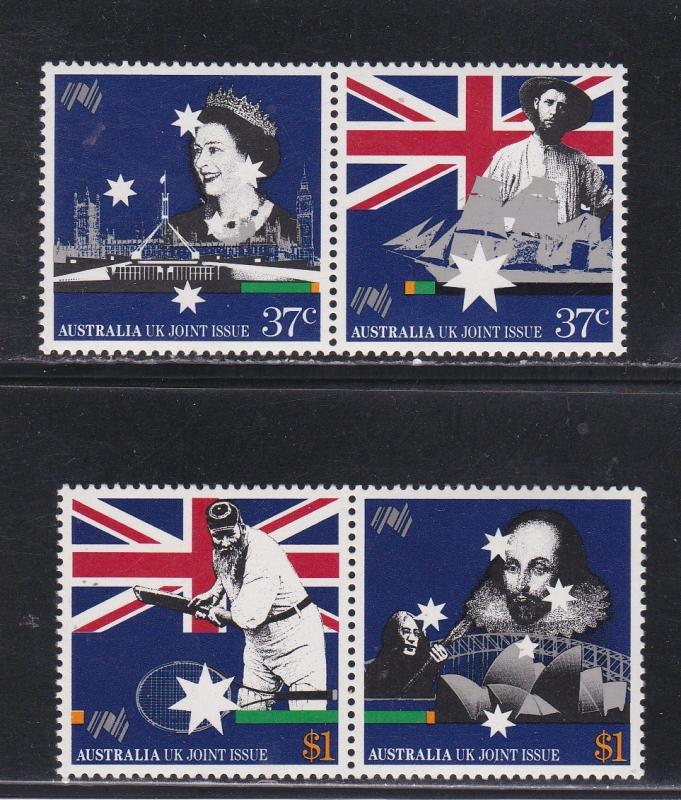 Australia # 1083a & 1085a, Australia's Bicentennial, NH, 1/2 Cat.