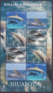 2020 Niuafo'ou 757-760KL Marine fauna - Dolphins, Whales 32,00 €