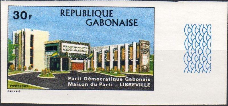 Gabon stamp  Democratic Party imperforated stamp 1973 MNH, Imperforated  WS18963