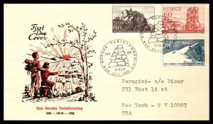 Norway 510-512 Typed FDC