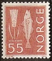 Norway  425 MNH 1963 55c Rock Carvings Definitive