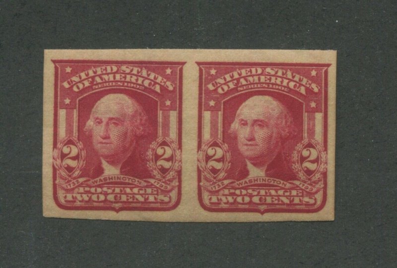 1908 United States Postage Stamp #320A Mint Never Hinged VF Original Gum Pair