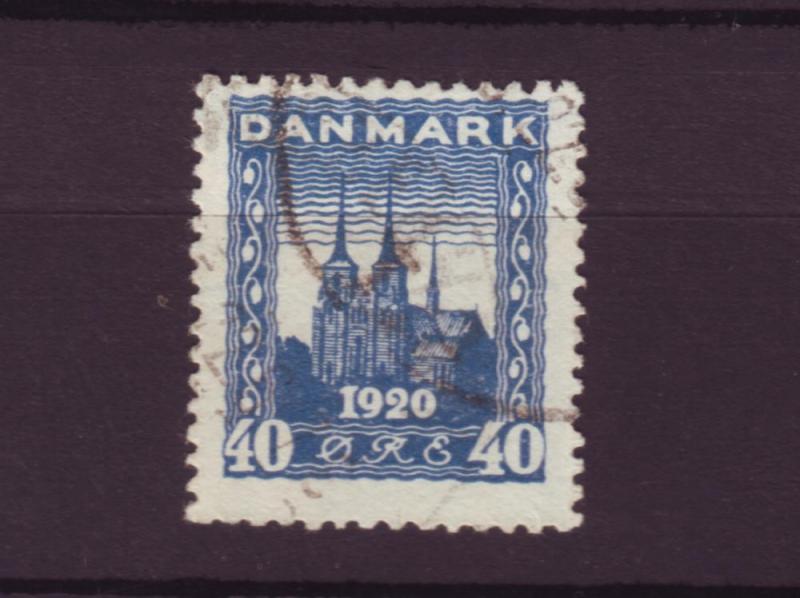 J3227 JL stamps 1921 denmark hv set used #160 $13.00v blue