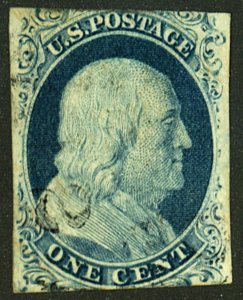 U.S. #9 USED WITH PSE CERT G 30