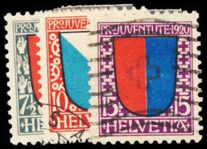 SWITZERLAND B15-17  Used (ID # 102632)