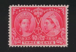 Canada Sc #53 (1897) 3c rose Victoria Diamond Jubilee Mint VF NH