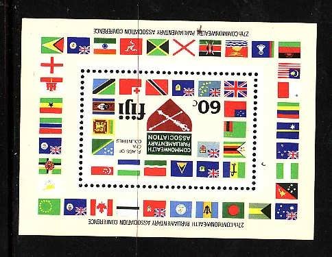 Fiji-Sc#453-Unused NH sheet-Flags-1981-