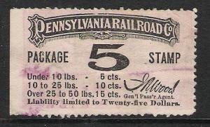 Package Stamp - 5 cent - Pennsylvania Railroad