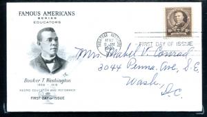 SC873 10c Booker T. Washington Famous American Educator
