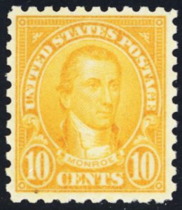 591, Mint FVF NH 10¢ Perf 10 Washington ** Stuart Katz