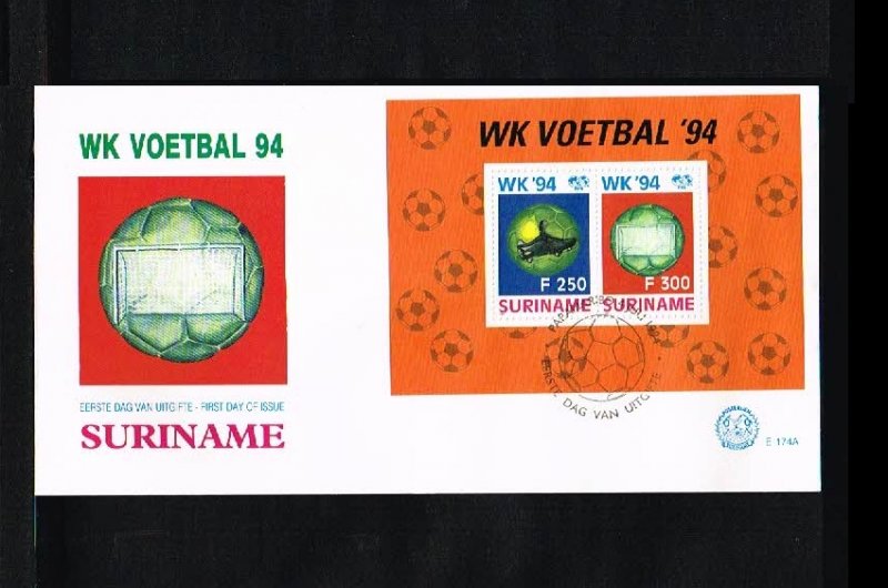 1994 - Rep. Surinam FDC E174A - Sport - Football (Soccer) - Worldchampionship...