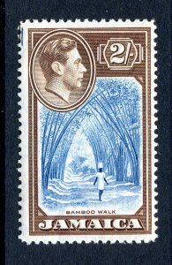 Jamaica 1938 KGVI. 2s blue & chocolate. MNH. SG131.