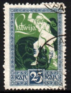 Latvia #65    used