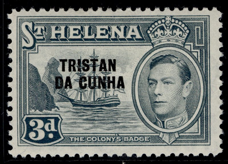 TRISTAN DA CUNHA GVI SG5, 3d grey, M MINT.