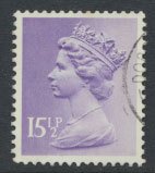 GB Machin 15½p  SG X907  Scott MH93 Used   please read details