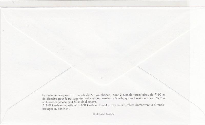 France 1994 Inaug Channel Tunnel Pic Slogan Cancel + Stamp FDC Cover Ref 31720