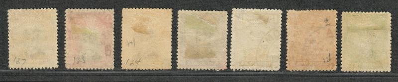 Rhodesia Sc#119//127 Used/F-VF, Partial Set, Ex 123, 126, Cv. $74