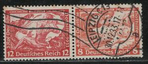 Germany Scott # B54, B53, used, se-tenant, Mi# W55
