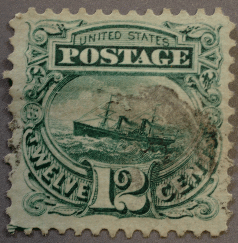 United States #117 Ship Used Very Fine