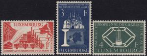 Luxembourg - 1956 - Scott #315-17 - MNH - Coal Steel