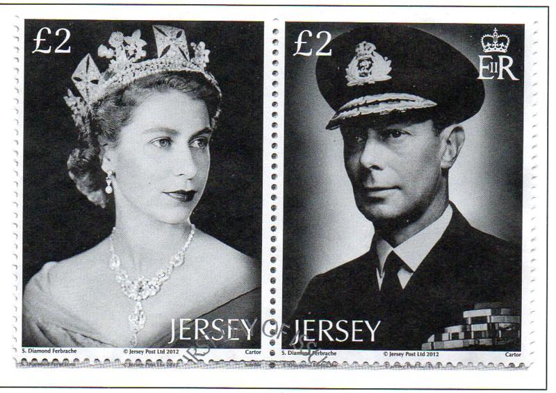 Jersey Sc 1569 2012 Diamond Jubilee QE II stamp set used