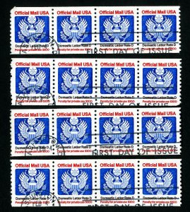 US Stamps # O139 VF Used Lot of 16 Catalog Value $320.00 