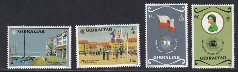 Gibraltar # 443-446, Commonwealth Day, Mint  NH, 1/2 Cat.