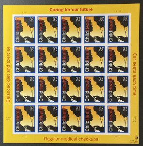 U.S. 2005 #3938 Sheet, Child Health, MNH.