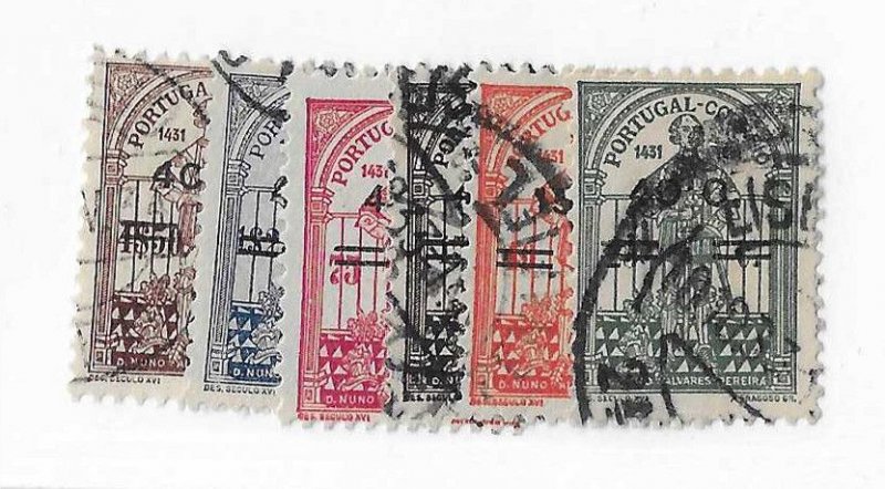 Portugal Sc #549-554 set of 6 used VF