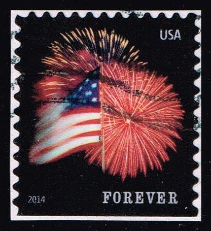 US #4855 Fort McHenry Flag and Fireworks; Used (0.25)