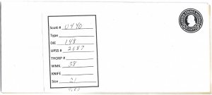 Scott# U440     D148   UPSS#2687   US envelope.