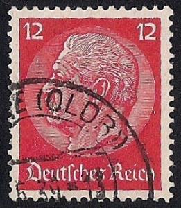 Germany #422 12pf Paul Von Hindenburg used EGRADED XF 91 XXF