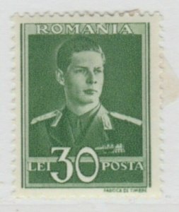 Romania King Michael 1940-42 Wmk Crowns and Monograms 30L MH* A18P26F742-