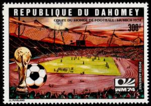 ✔️ DAHOMEY 1973 - SPORTS SOCCER 1974  - MI. 570 A ** MNH OG [301DH02]