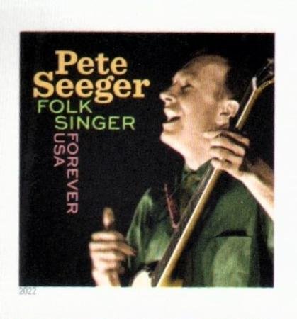 US 5708 Modern Imperf Pete Seeger Single