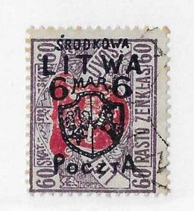 Central Lithuania Sc #18  6m on 60sk used FVF