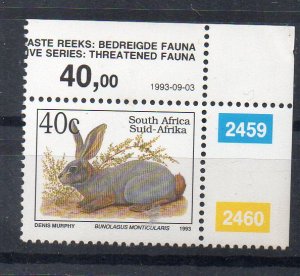 SOUTH AFRICA - 1993 - FAUNA - RABBIT - 40ç -