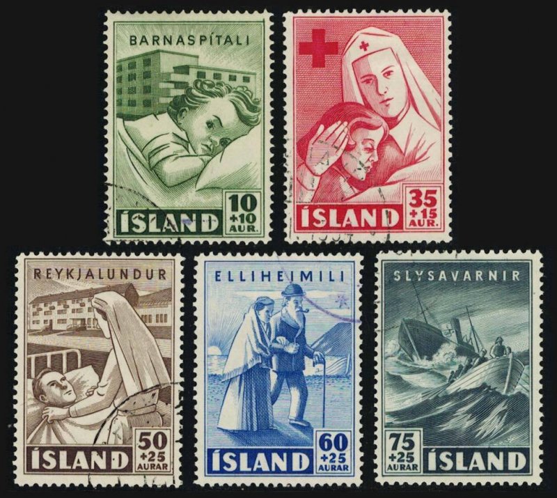 Iceland Scott B7-B11 Mint never hinged.