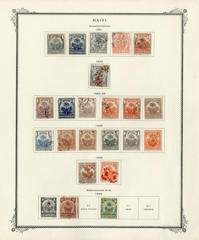 Haiti Old Time Stamp Collection