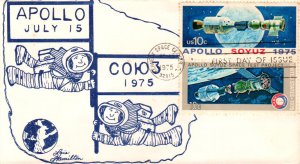 #1569-70 Apollo - Soyuz Ham FDC