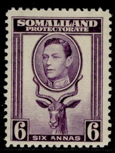 SOMALILAND PROTECTORATE GVI SG98, 6a violet, NH MINT. Cat £16.