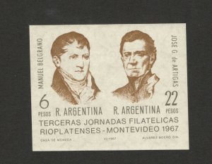 ARGENTINA-MNH**  SET-3. philatelic exhibition at the Rio de la Plata-1967.