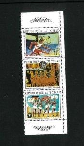 Wholesale Lot 1972 Summer Olympics Chad #239D. Cat.30.00 (3 x 10.00)