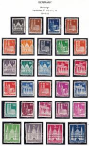 Bizone #634-661, MNH except 654 which is MH, Please see the description