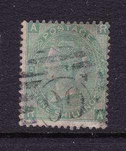 Great Britain a used QV 1/- green plate 5