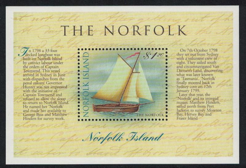 Norfolk Circumnavigation of Tasmania MS SG#MS684 SC#664