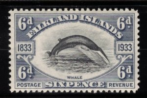 FALKLAND ISLANDS 1933 6d Centenary; Scott 71, SG 133; MLH