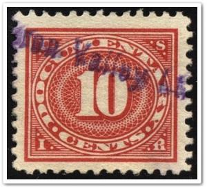 R234 10¢ Documentary Stamp (1917) Used