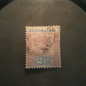 Sierra Leone 38  1896  2 1/2 d  XF Used