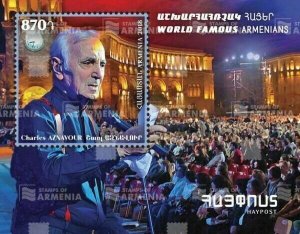 ARMENIA/2018 - World Famous Armenians: Charles Aznavour, MNH 